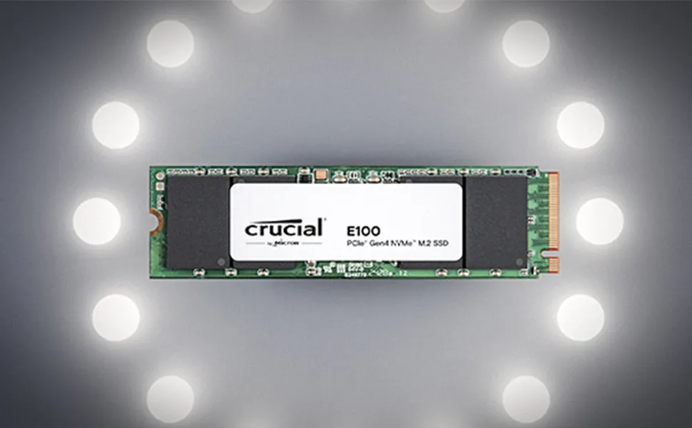 Crucial E100 480GB M.2 PCIe 4.0 Gen4 2280 NVMe Internal SSD overview 3
