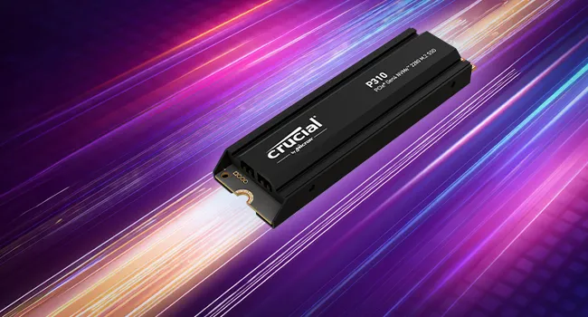 Crucial P310 4TB NVMe PCIe 4.0 M.2 Internal SSD with Heatsink overview 5