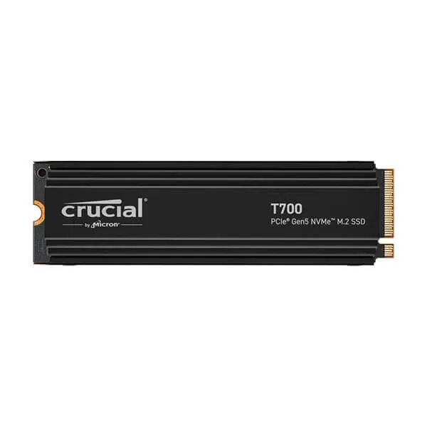 Crucial T700 1TB PCIe 5.0 x4 M.2 Internal SSD with Heatsink CT1000T700SSD5