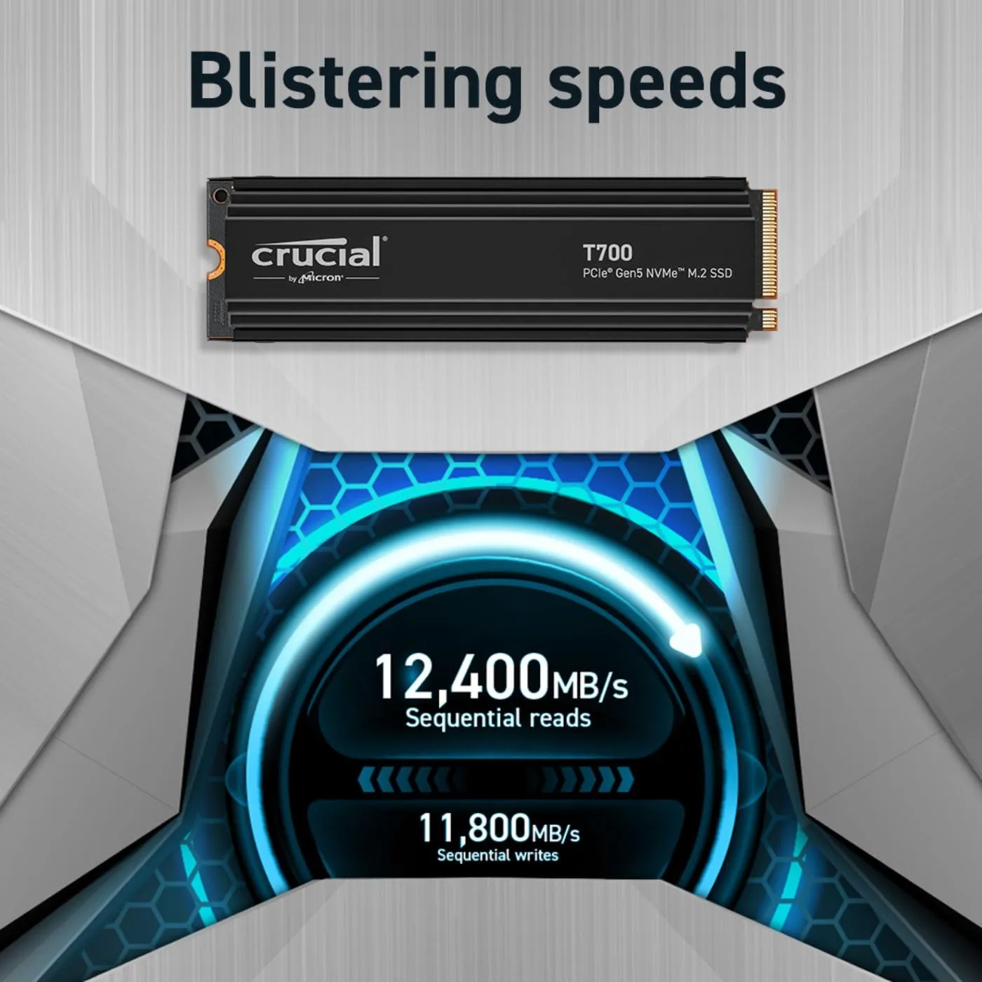 Crucial T700 4TB PCIe 5.0 x4 M.2 Internal SSD with Heatsink overview 4