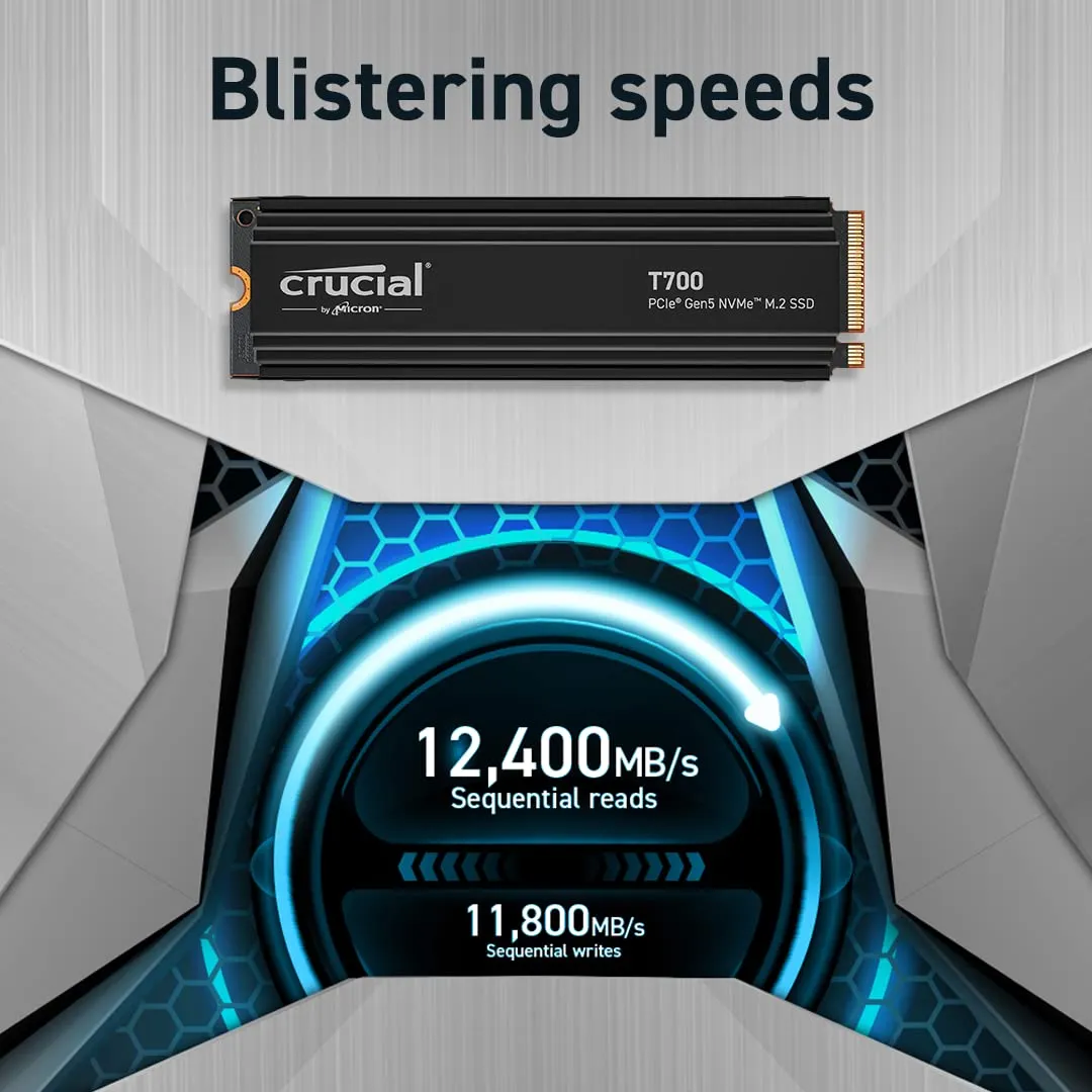 Crucial T700 4TB PCIe 5.0 x4 M.2 Internal SSD overview 3