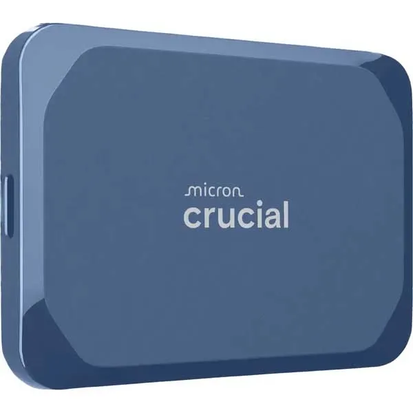 Crucial X10 2TB 2.5" USB Type C External Portable SSD (Blue)