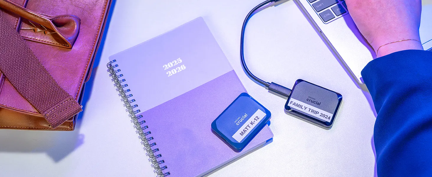 Crucial X10 8TB 2.5" USB Type C External Portable SSD Blue (CT8000X10SSD9) overview 2