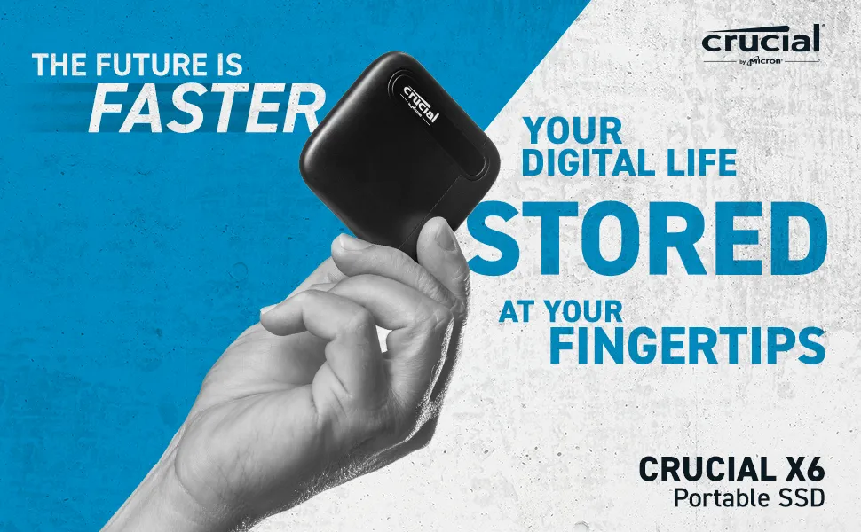 Crucial X6 2TB USB External SSD overview 1