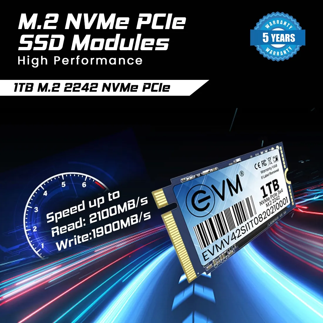 EVM 1TB M.2 NVME 2242 SSD overview 2