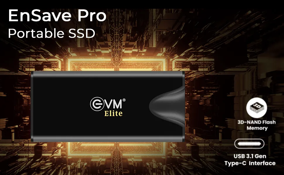 EVM Elite 2TB EnSave Pro Smallest Portable SSD overview 1