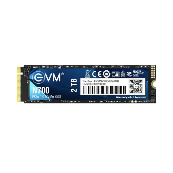 EVM N700 2TB NVMe PCIe Gen4 (2280) Internal SSD – Up to 7000MB/s, Gaming Storage, Graphene Heat Pad, 5-Year Warranty (EVMNV700/2TB)