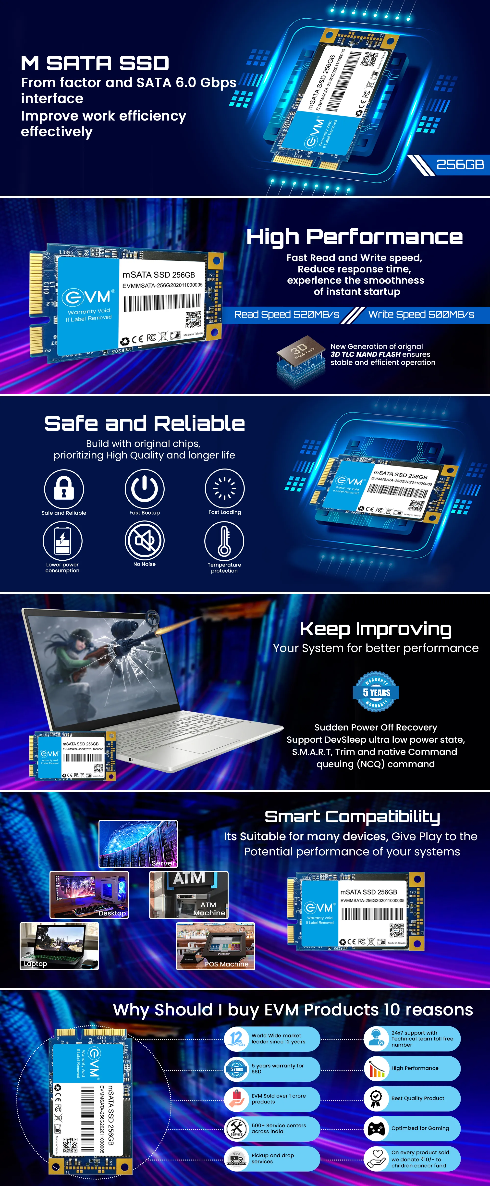 Evm M Sata 256gb Ssd overview 1