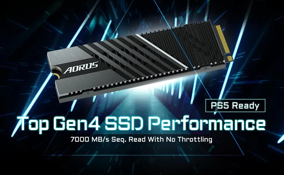 Gigabyte Aorus 7000s 1TB M.2 NVMe Gen4 Internal Solid State Drive overview 1
