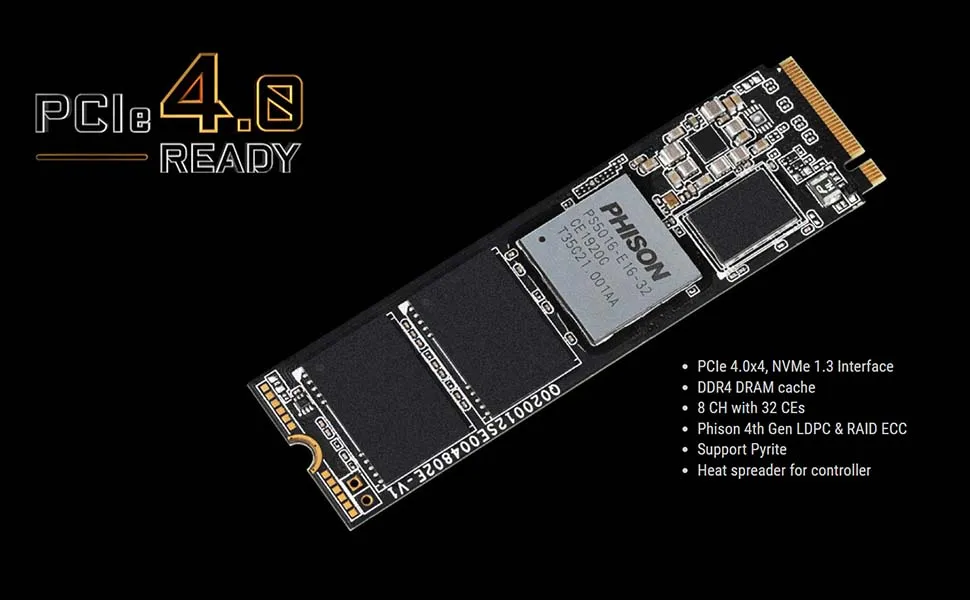 Gigabyte Aorus NVMe 500GB M.2 Gen4 Internal Solid State Drive overview 1