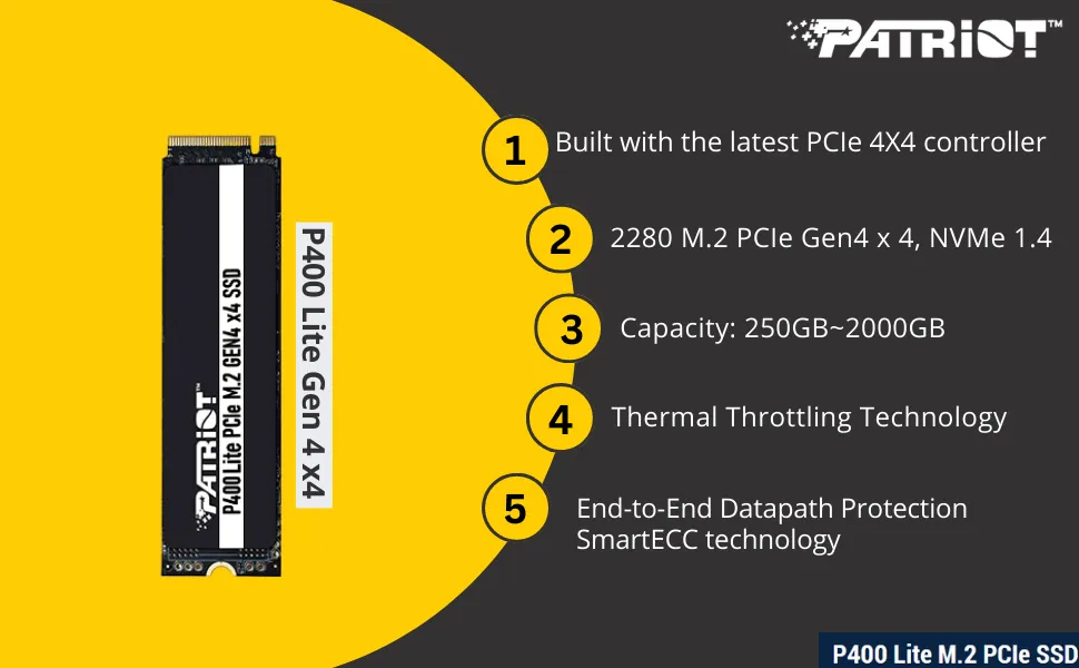 Patriot P400 Lite 2tb Internal SSD overview 5