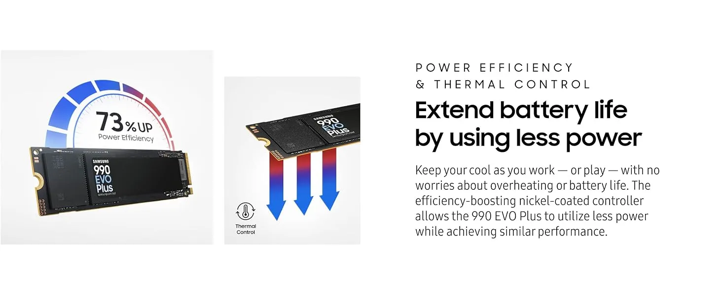 Samsung 990 EVO Plus 4TB M.2 NVMe Gen5 SSD - MZ-V9S4T0BW overview 9