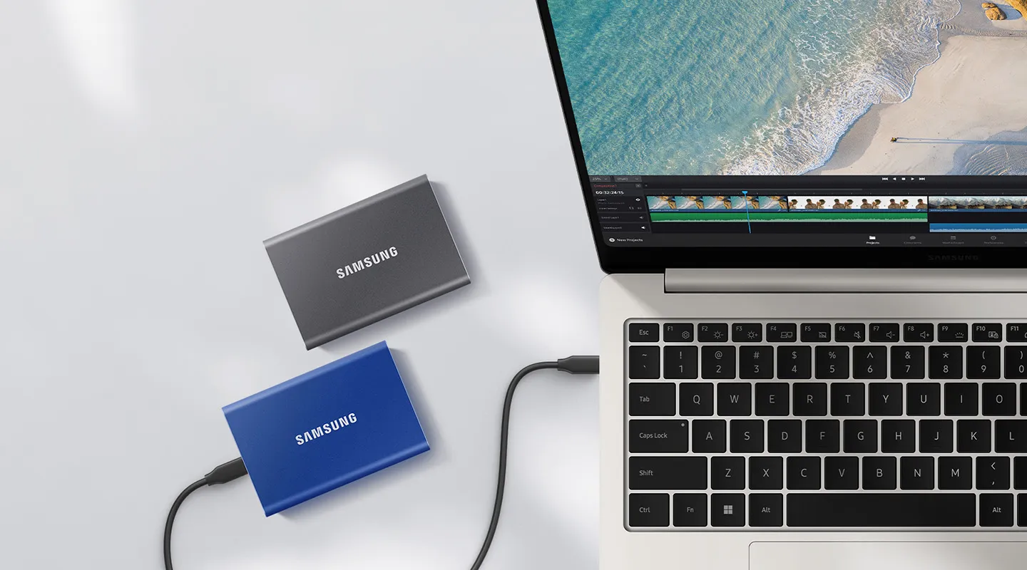 Samsung T7 2TB Portable SSD (Titan Gray) overview 1