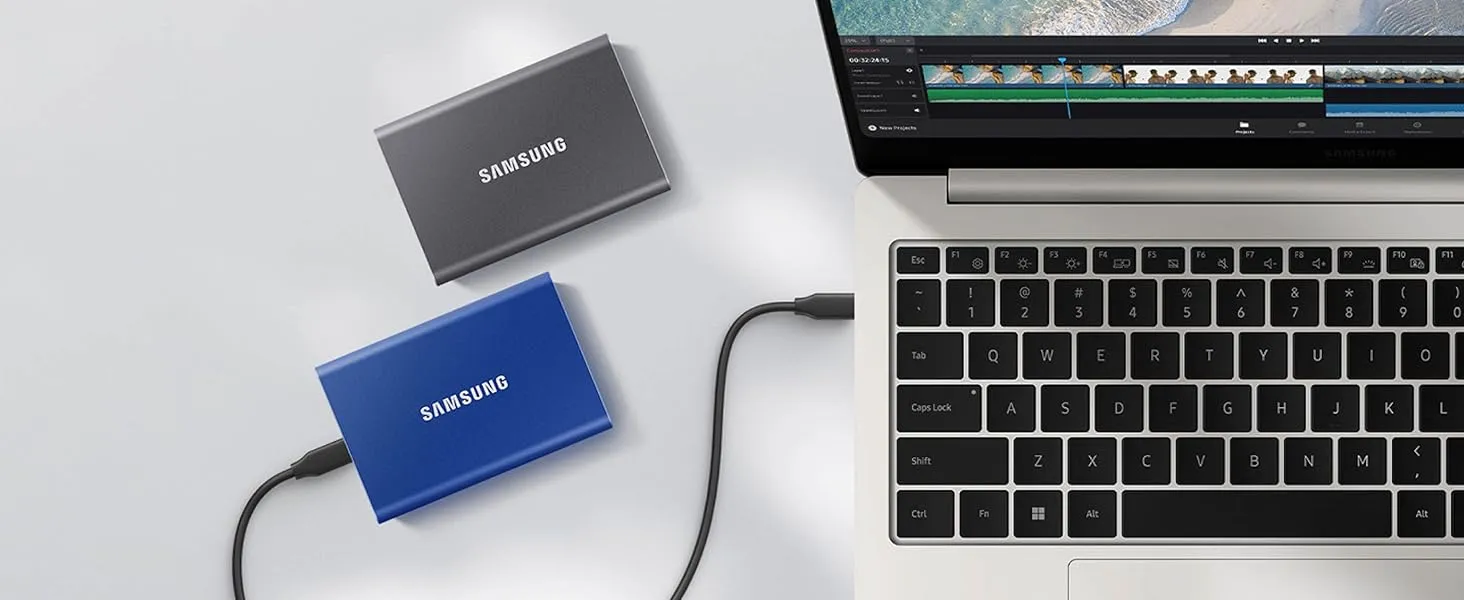 Samsung T7 4TB Portable SSD (Titan Gray) overview 2