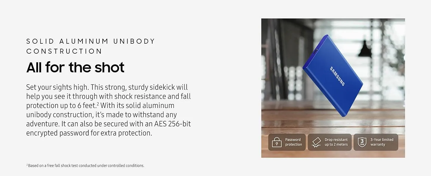 Samsung T7 4TB Portable SSD (Titan Gray) overview 7