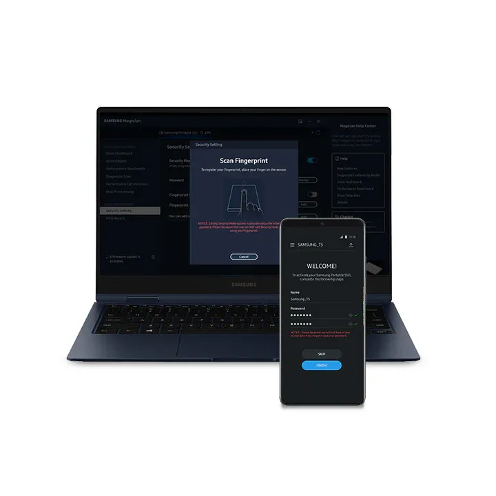 Samsung T7 Shield 2TB Portable SSD (Blue) overview 4