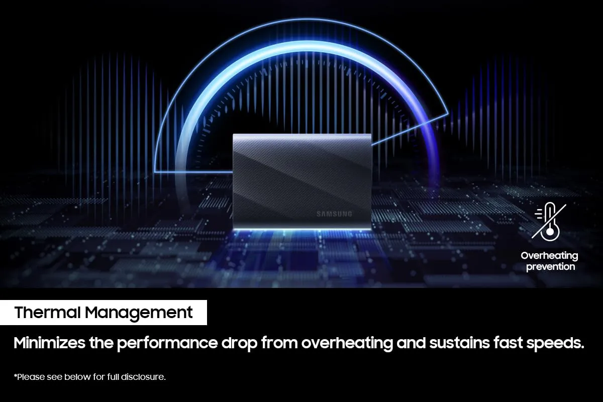 Samsung T9 1TB Portable SSD (Black) overview 4