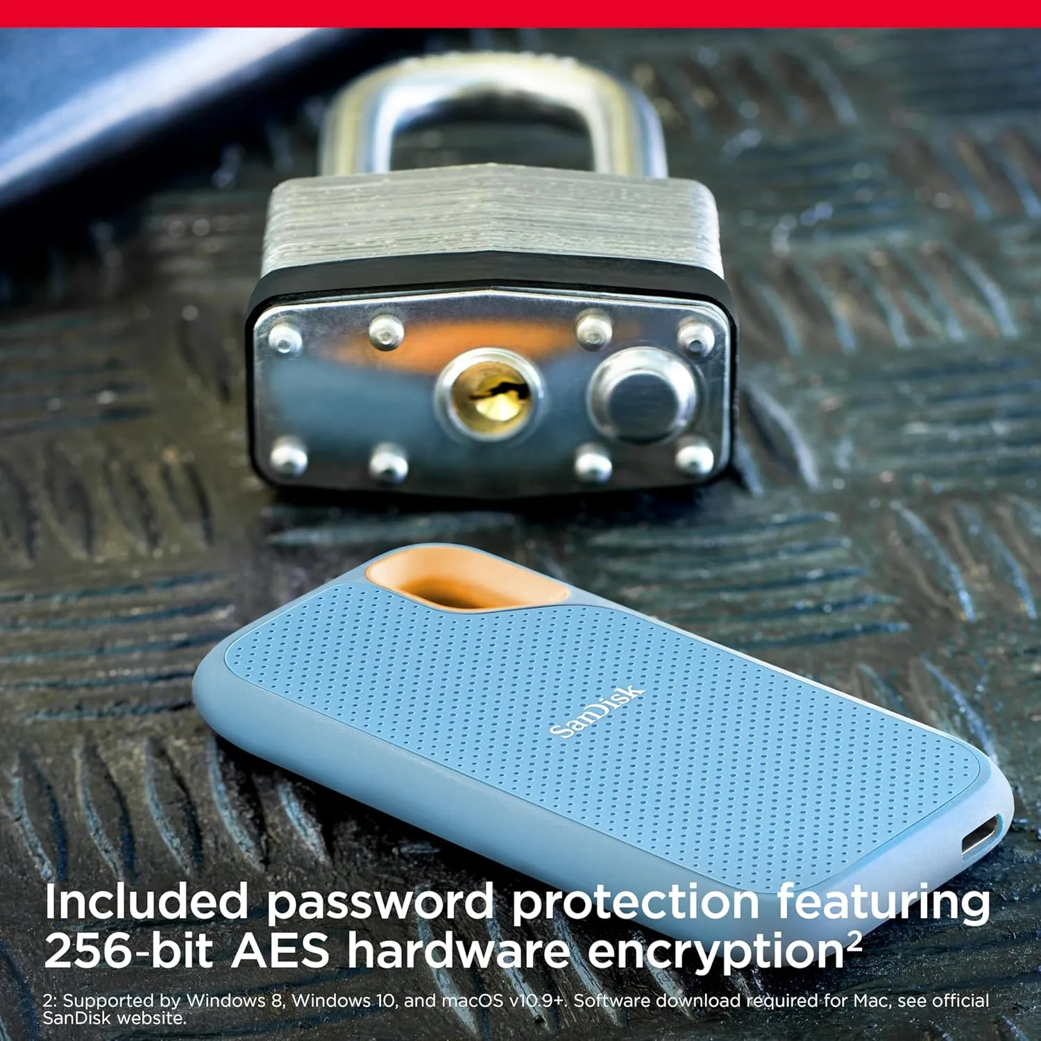 SanDisk E61 1TB Extreme Portable SSD 1050MB/s - ( SkyBlue ) overview 4