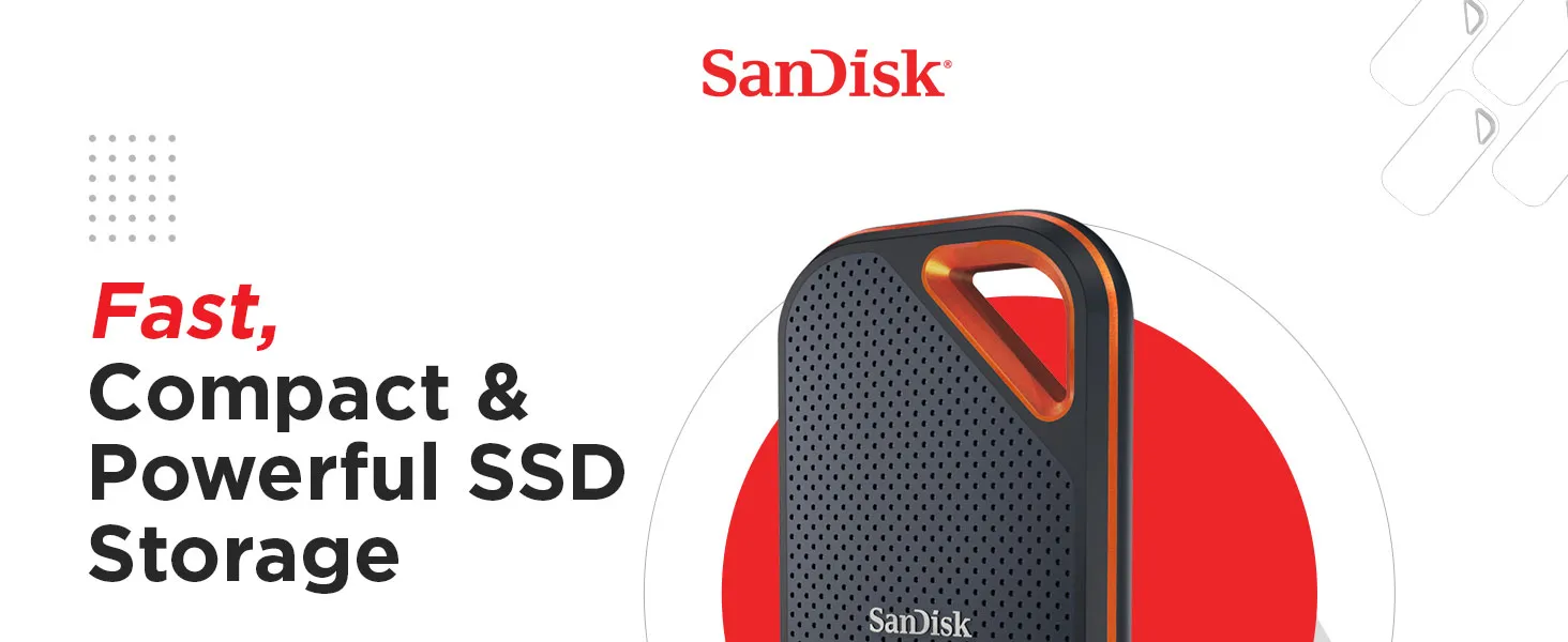 SanDisk E81 1TB Extreme PRO Portable SSD 2000MB/s R/W - ( BLACK ) overview 1