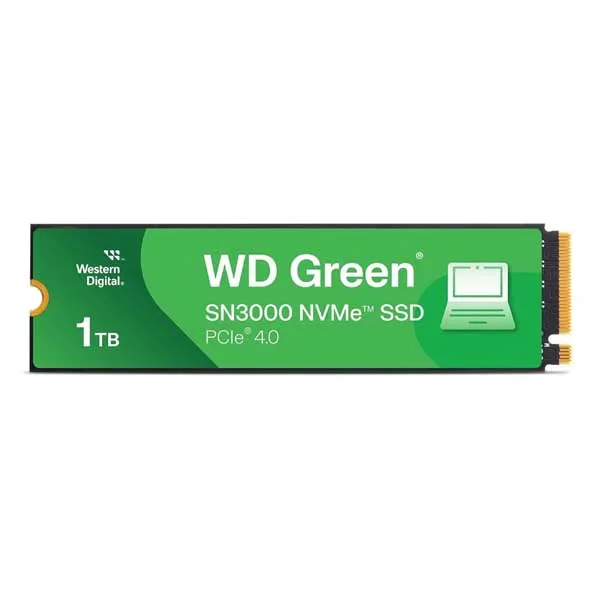 Western Digital 1TB WD Green SN3000 NVMe Internal SSD (WDS100T4G0E)
