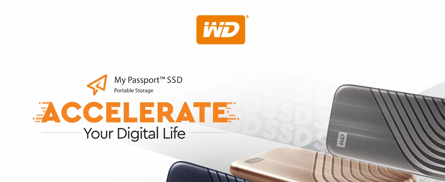 Western Digital My Passport 2TB Portable SSD (Red) overview 1
