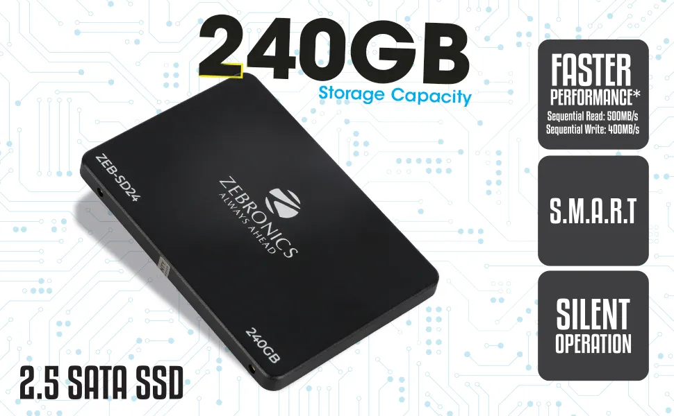 ZEBRONICS ZEB-SD24 240GB 2.5 inch Solid State Drive overview 3