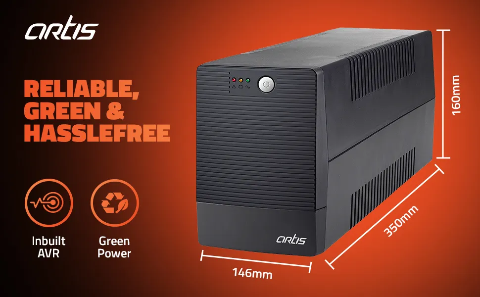 Artis 1500VA Line Interactive UPS for Personal Computers overview 2