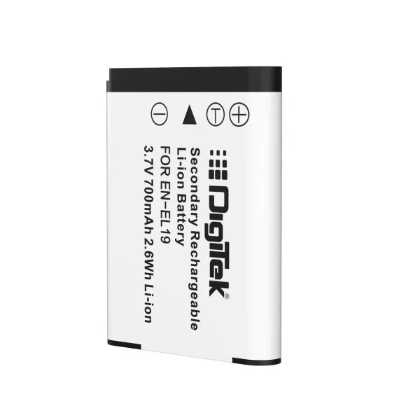 DIGITEK (EN-EL19) Rechargeable Lithium Ion Battery for Nikon Camera