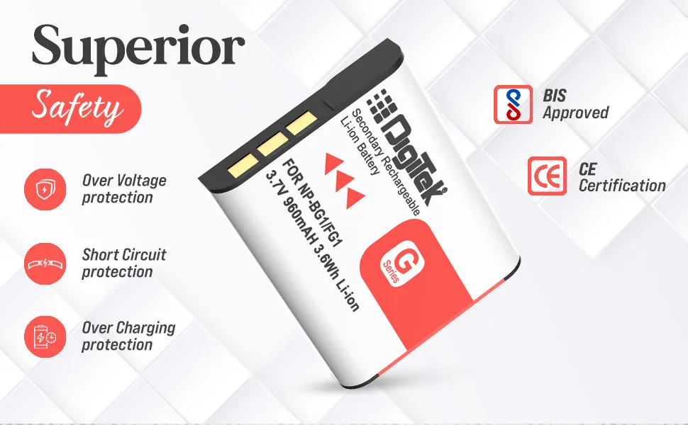 DIGITEK (NP-BG1) Lithium-ion Rechargeable Battery for Sony Cyber Shot Digital Camera overview 4