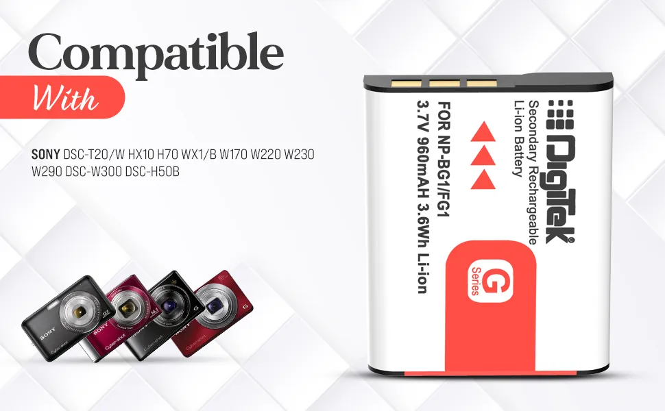 DIGITEK (NP-BG1) Lithium-ion Rechargeable Battery for Sony Cyber Shot Digital Camera overview 5