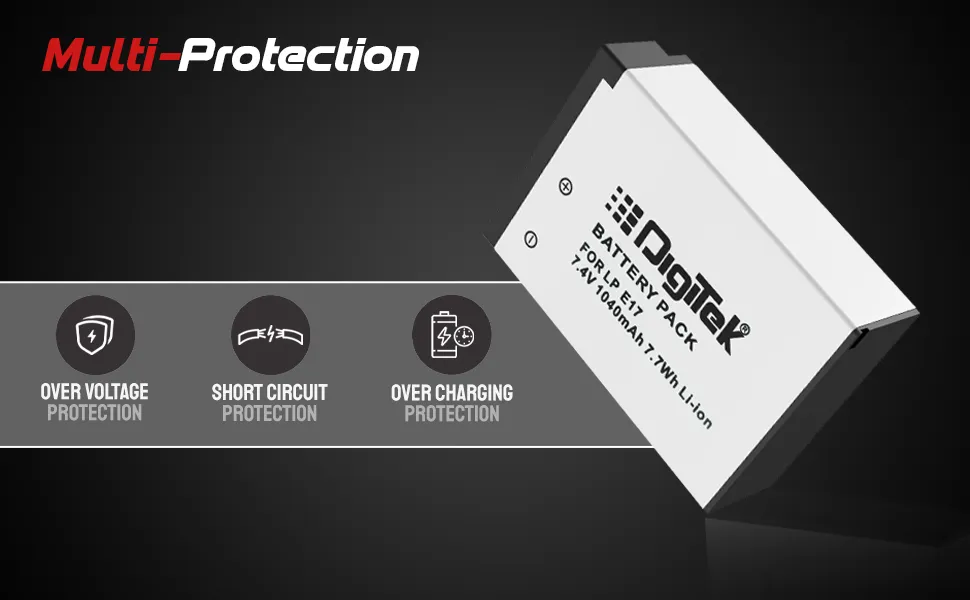 DIGITEK LP E17 Lithium-ion Rechargeable Battery Pack for DSLR Camera overview 4