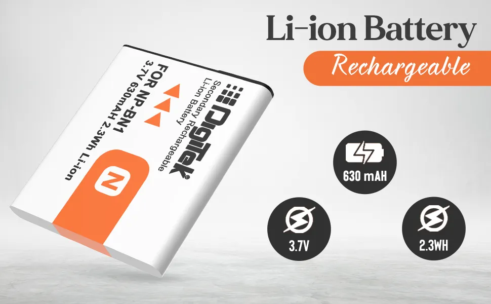 DIGITEK® (NP-BN1) Rechargeable Battery Packs for Nikon Digital Camera overview 3
