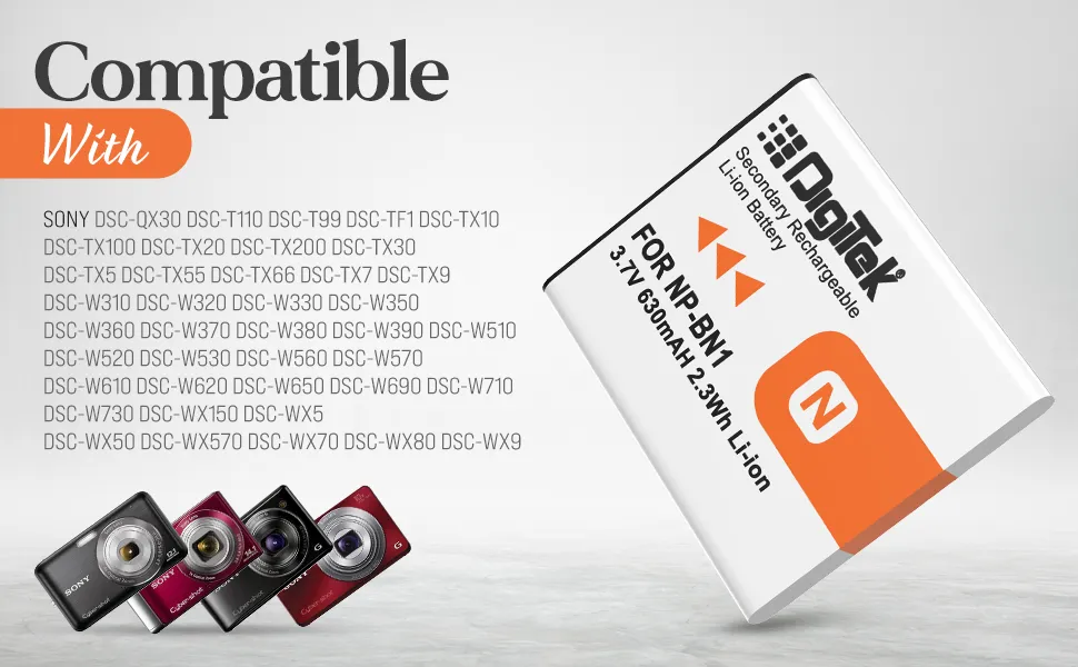 DIGITEK® (NP-BN1) Rechargeable Battery Packs for Nikon Digital Camera overview 5
