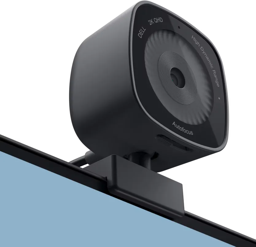 Dell Wb3023-2K Qhd Webcam, Built-in Microphone, Digital Video Resolution 2560 X 1440, 2D Noise Reduction, 3D Noise Reduction, Face Detection, Tilt Adjustment, High Dynamic Range (HDR), Auto Focus overview 1