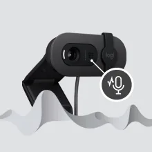 Logitech Brio 100 Full HD Webcam For Meetings And Streaming, White overview 5