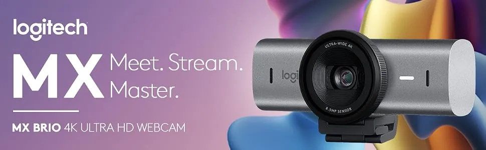 Logitech MX Brio Ultra HD 4K Collaboration and Streaming Webcam overview 1