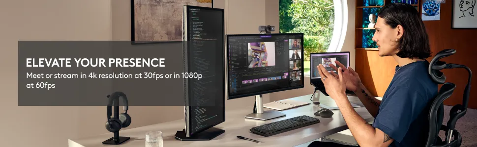 Logitech MX Brio Ultra HD 4K Collaboration and Streaming Webcam overview 5