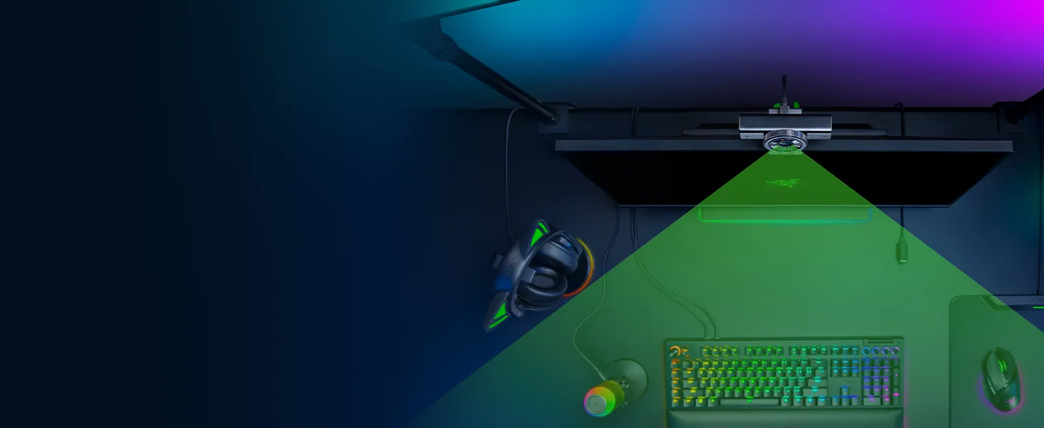 Razer Kiyo V2 4K 30 FPS 1080p 60 FPS Streaming Webcam (Black) overview 7