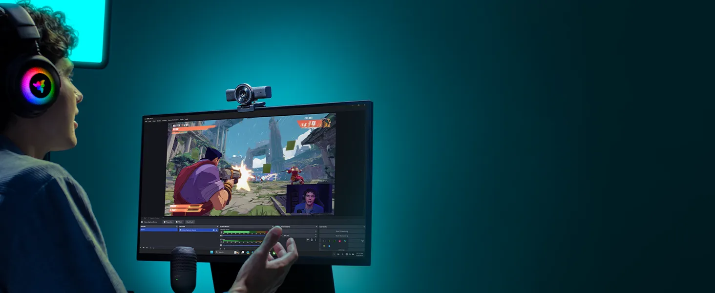 Razer Kiyo V2 X 1440p 60 FPS Streaming Webcam (Black) overview 2