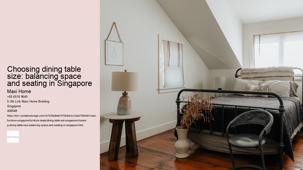 Choosing dining table size: balancing space and seating in Singapore