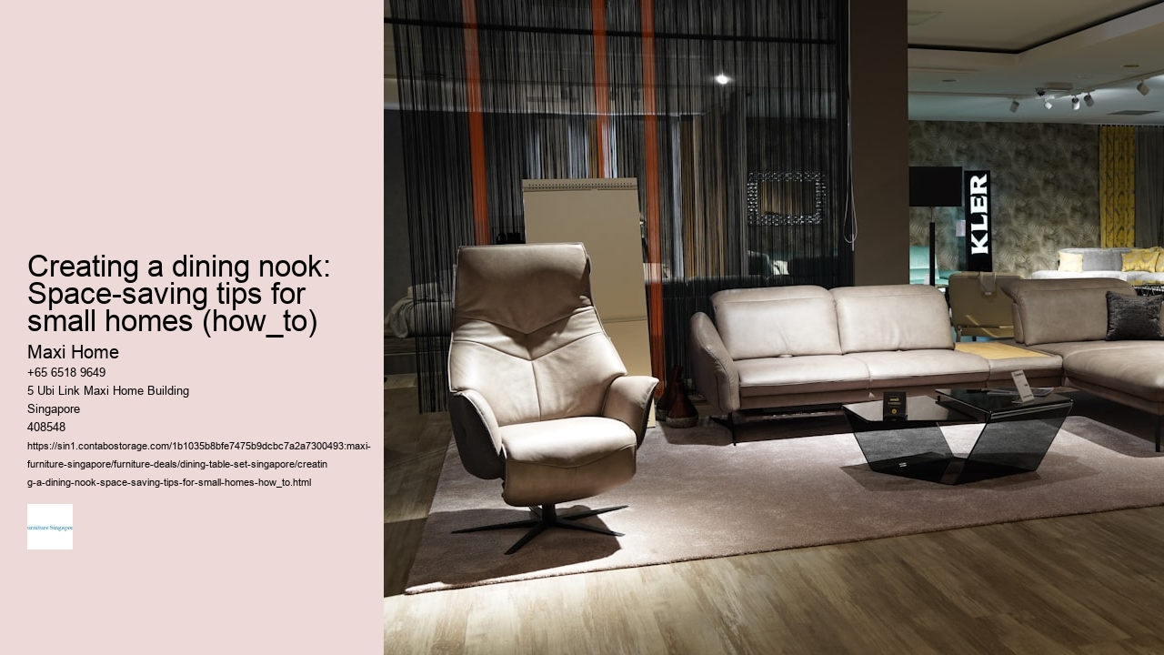 Creating a dining nook: Space-saving tips for small homes (how_to)