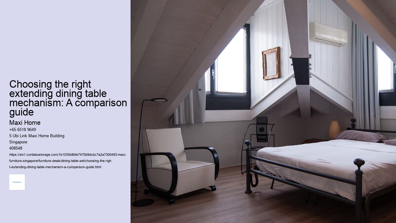 Choosing the right extending dining table mechanism: A comparison guide