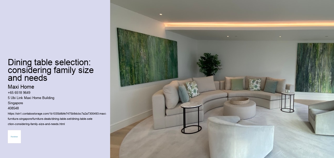 Dining table selection: A comprehensive size and space checklist (checklist)