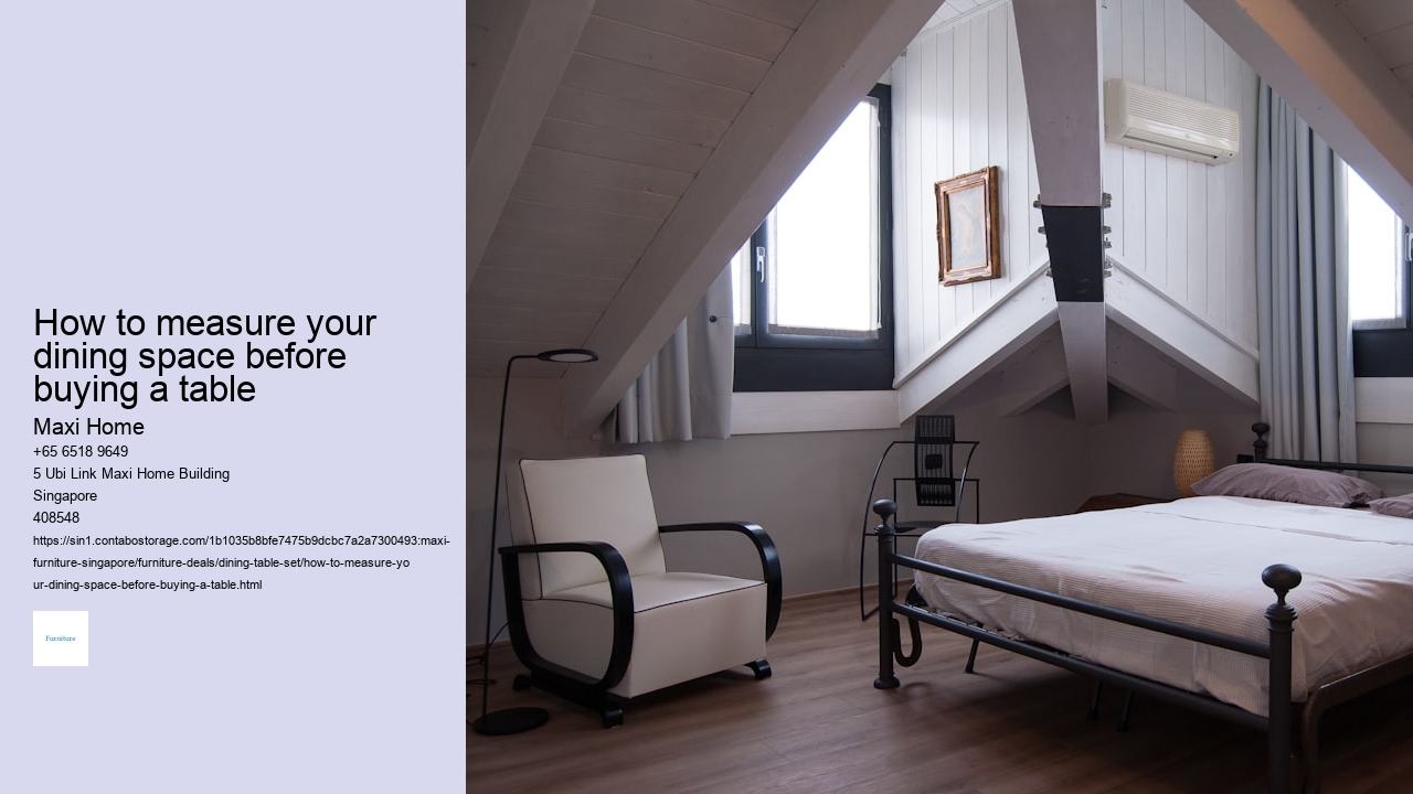How to measure your dining space before buying a table