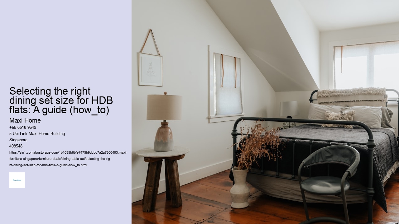 Selecting the right dining set size for HDB flats: A guide (how_to)
