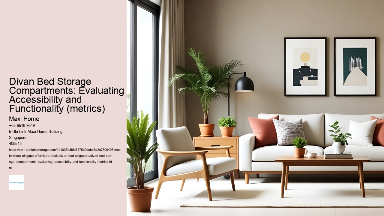 Divan Bed Storage Compartments: Evaluating Accessibility and Functionality (metrics)