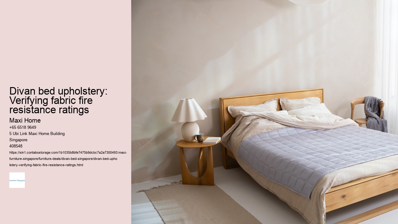 Divan bed upholstery: Verifying fabric fire resistance ratings
