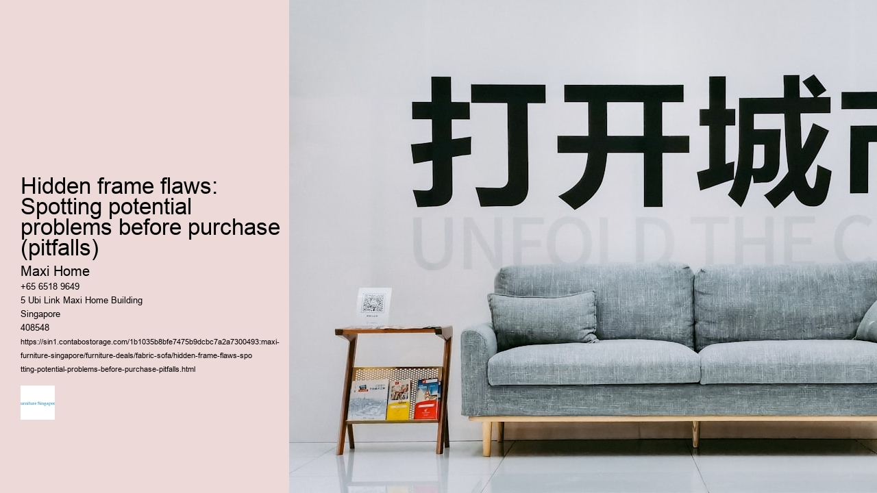 Hidden frame flaws: Spotting potential problems before purchase (pitfalls)