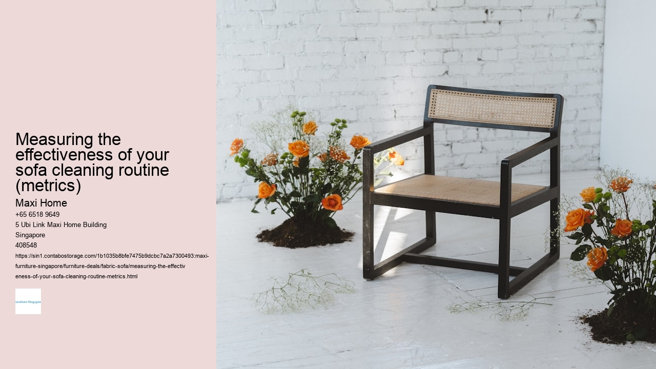 Measuring the effectiveness of your sofa cleaning routine (metrics)