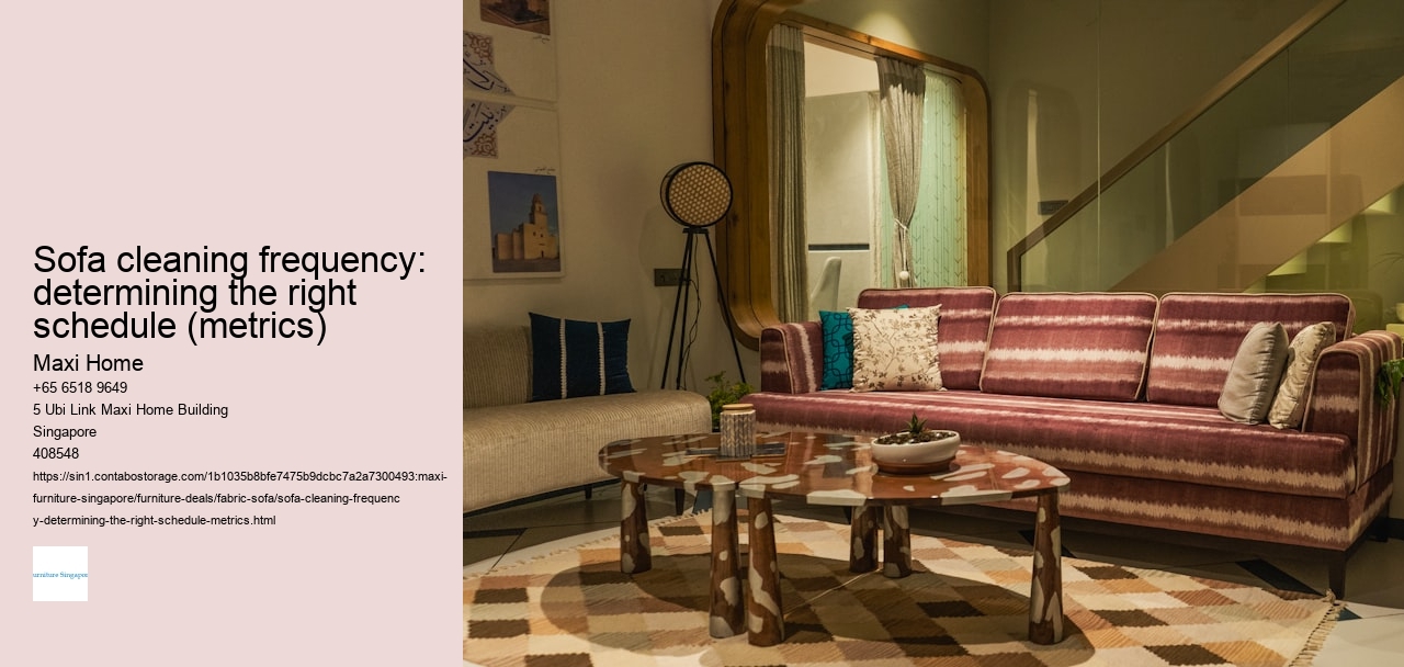 Sofa cleaning frequency: determining the right schedule (metrics)